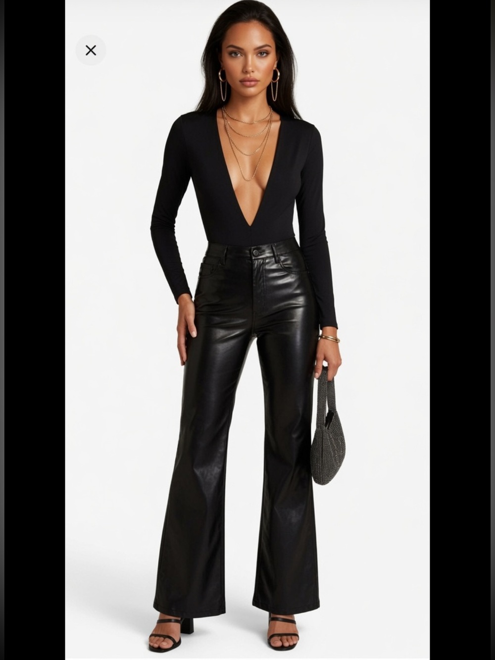 GUAGE81 Athy Flared Coated Pants Medium $470